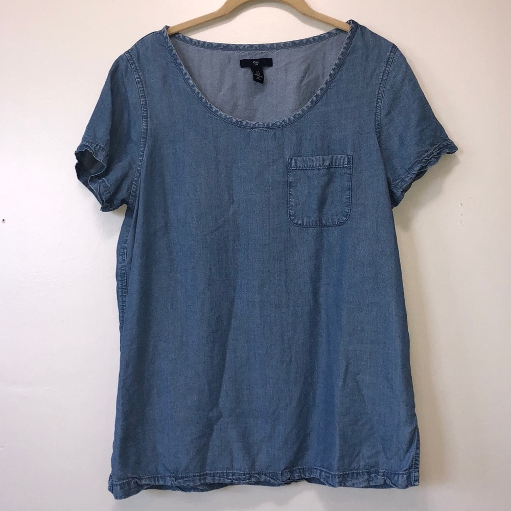 GAP Denim-Look light-weight Shirt - Picture 4 of 12